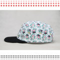 Sombreros de gorra de Snapback del panel 5 del ala plana en blanco 2016 de encargo